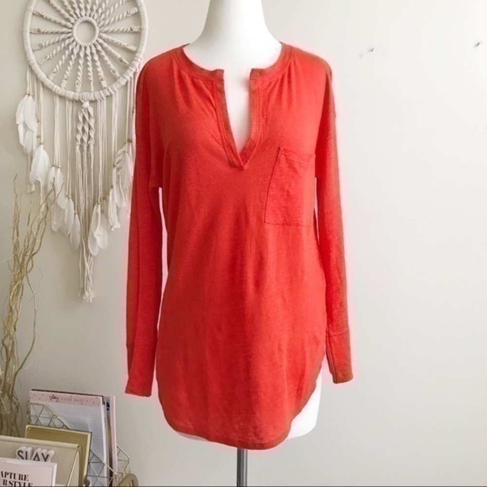 Banana Republic Knit Top V-neck Long Sleeve